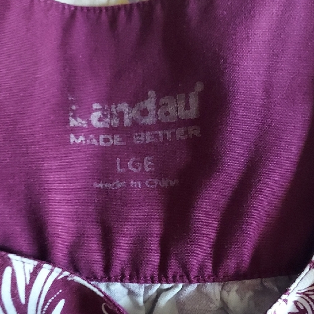 Landau Plum and Ivory Blouse
